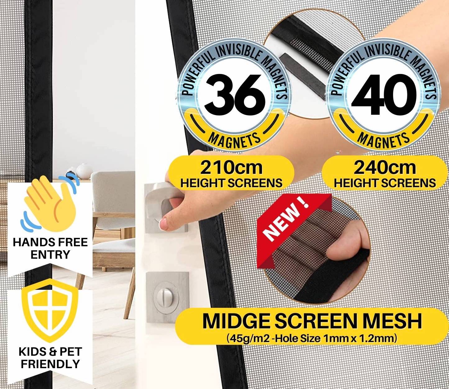 best magnetic door screens  