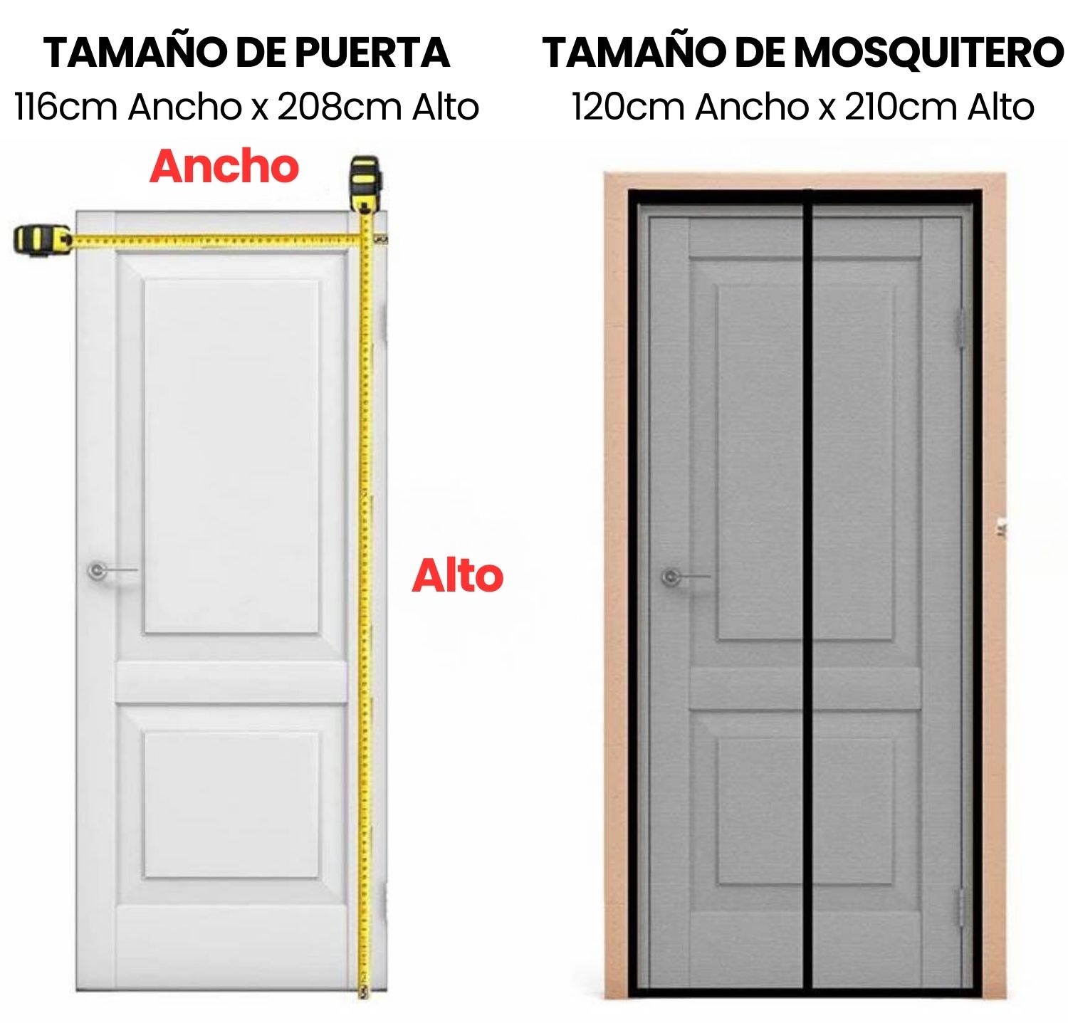 Puerta Mosquitera Magnética | Mosquiteros Magnéticos para Puertas | Puertas de Malla Magnética contra Insectos: image 8
