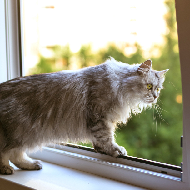 Malla de Ventana para Gatos | Mosquitero para Ventanas para Gatos | Mallas de Protección para Gatos