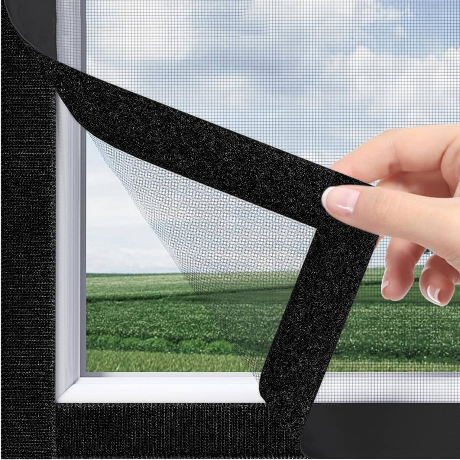 Mosquiteros Ajustables para Ventanas | Mosquiteros Temporales | Mosquitero con Velcro para Ventana: image 6