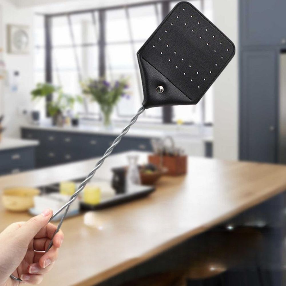 Leather Fly Swatter | Heavy Duty Flyswatter | Leather Insect Swat